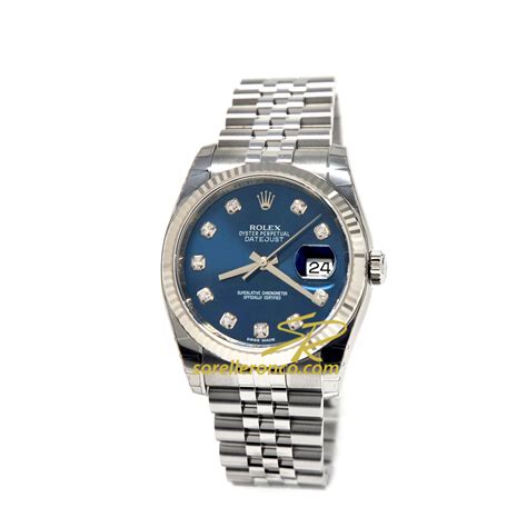 rolex datejust quadrante blu e diamanti prezzo|Rolex Datejust 41 126300 .